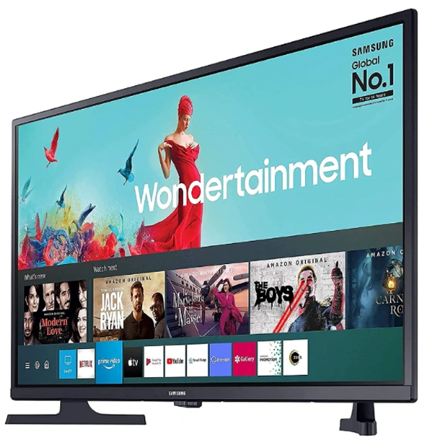 Samsung 80 cm (32 Inches) Wondertainment Series HD Ready LED Smart TV UA32T4340BKXXL (Glossy Black) (2021 Model) - 32